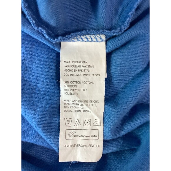 Izod T-Shirt Men's Size 2XL Big Men's Color Blue Saltwater Graphic - Picture 4 of 6